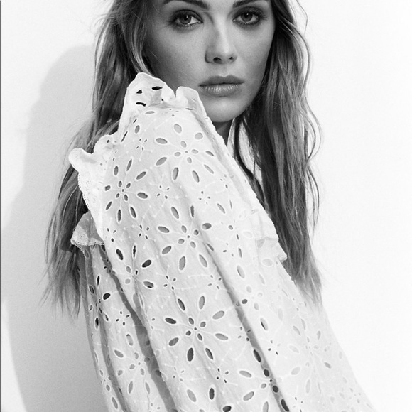 Aritzia wilfred Gaia dress - white eyelet - worn once - size L - Picture 2 of 9